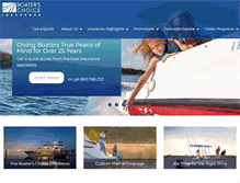 Tablet Screenshot of boaterschoiceinsurance.com